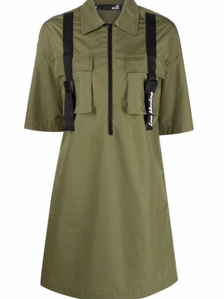 Women Love dress cotton-blend Moschino zip-up 0421